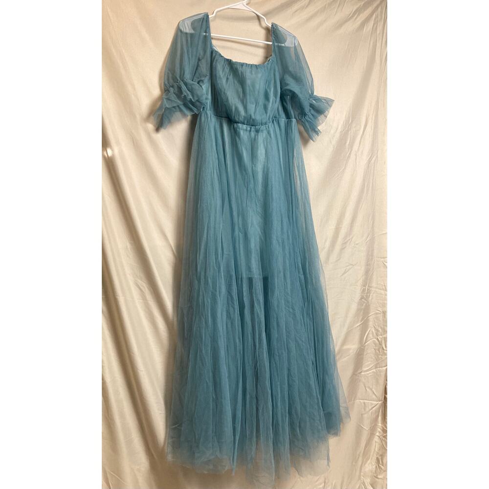 1XL everpretty mesh tulle flowy gown silicone grip top